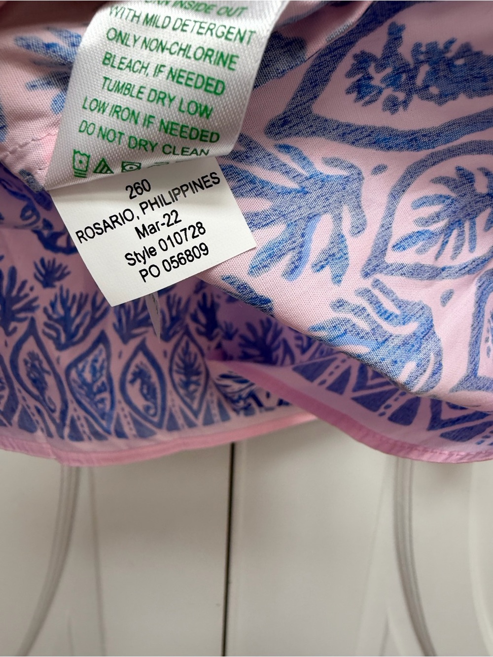 Lilly Pulitzer Frankee off The Shoulder Blue Floral Puff-Sleeve Top - Picture 6 of 6